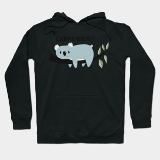 Cute but a little  depressed Koala meditating about Carpe Diem. Is it worth it? Hoodie